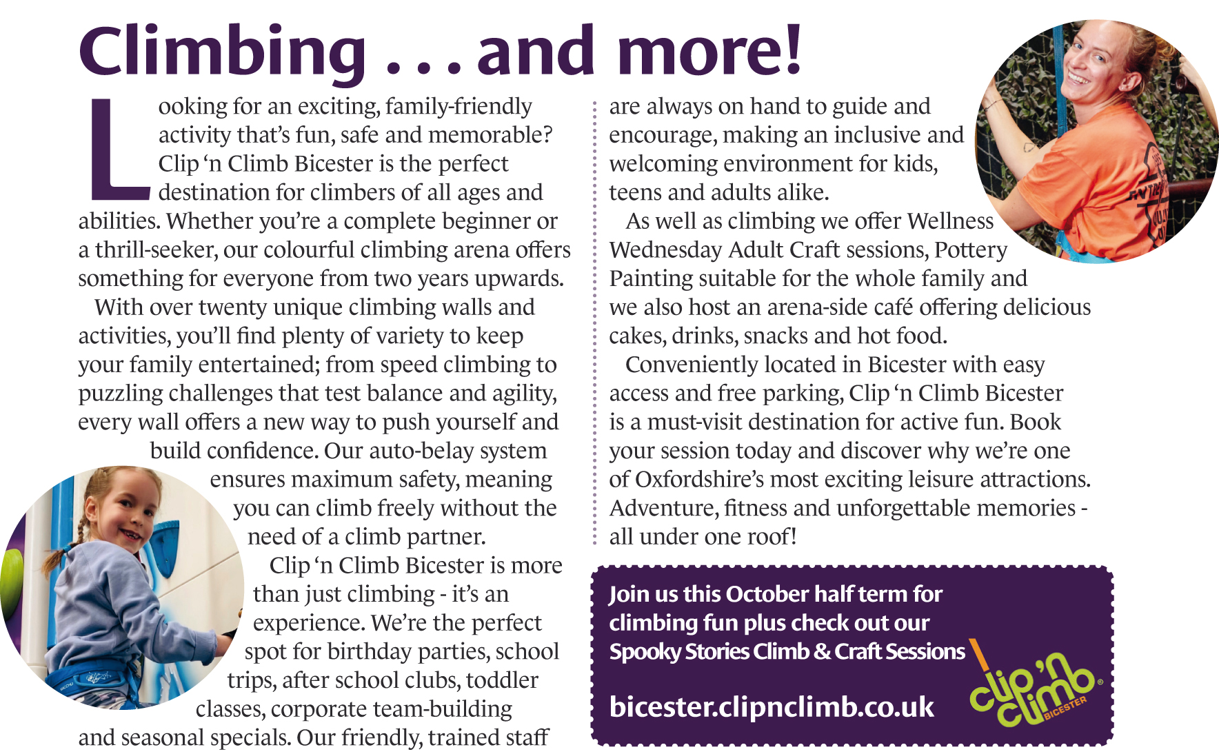 Clip and Climb OctNov25